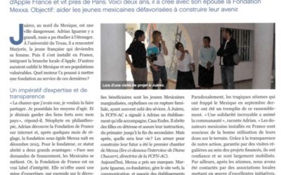 Article sur la Fondation Mexxa dans le dernier numéro de Contact